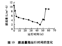 納濾膜，廢水滲透液，COD，去除效果